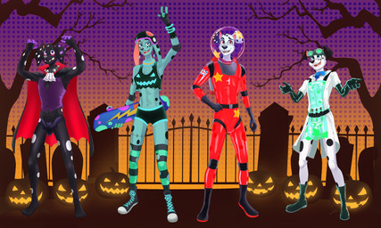 aged_up anthro anthrofied apron armor armwear astronaut_helmet astronaut_suit balls barely_visible_balls barely_visible_genitalia barely_visible_penis biped bodysuit boots breasts bulge cape cemetery clothed clothing coat costume detailed_bulge elbow_gloves eyewear eyewear_on_head fake_fangs feet female female_anthro fingers footwear genital_outline genitals gesture gloves goggles goggles_on_head group halloween_costume hand_gesture handwear headgear helmet holding_skateboard holidays jack-o'-lantern lab_coat looking_at_viewer male male_anthro outside penis penis_base penis_outline plant shoes skateboard skinsuit smile socks standing tail tight_clothing toes tombstone topwear tree union_jack vampire_costume vehicle dal101strefan 101_dalmatian_street 101_dalmatians disney halloween dante_(101_dalmatians) dawkins_(101_dalmatians) dolly_(101_dalmatians) dylan_(101_dalmatians) canid canine canis dalmatian domestic_dog mammal 5:3 digital_media_(artwork) hi_res