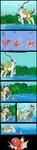ambiguous_gender angry blue_sky bubble detailed_background duo feral fin floating green_sclera happy mouthless outside partially_submerged quadruped red_body red_scales scales sky splash standing swimming underwater water bloo-dkai12 nintendo pokemon arceus fish generation_1_pokemon generation_4_pokemon legendary_pokemon magikarp marine pokemon_(species) comic hi_res long_image tall_image