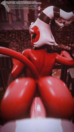 anal anal_penetration anthro anthro_penetrating anthro_penetrating_humanoid anthro_pov bouncing_butt butt duo first_person_view genitals gynomorph humanoid_on_anthro humanoid_penetrated intersex intersex/male male penetration penile penile_penetration penis penis_in_ass sex screwingwithsfm leodamodeler_(modeler) valorlynz_(modeler) hellaverse helluva_boss mythology loona_(helluva_boss) moxxie_(helluva_boss) canid canid_demon canine demon hellhound humanoid imp mammal mythological_canine mythological_creature 3d_(artwork) 3d_animation 4k 9:16 absurd_res animated digital_media_(artwork) hi_res no_sound short_playtime webm