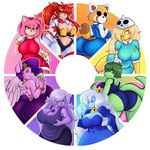 accessory anthro armor bandage beady_eyes big_breasts big_butt black_clothing black_eyes black_legwear black_nose black_topwear blonde_hair blue_body blue_bottomwear blue_clothing blue_dress blue_skin blue_skirt blue_swimwear blue_topwear bottomwear bracelet breasts brown_body brown_fur butt cleavage clothed clothing coat crown dress empty_eyes eyelashes feathered_wings feathers female front_view fur gloves green_body green_eyes green_hair green_scales grey_clothing grey_hair grey_topwear group hair hair_accessory hair_over_eye hairband hand_on_hip handwear head_tuft headgear heart_symbol helmet huge_breasts huge_butt jewelry legwear long_hair looking_at_viewer looking_back looking_back_at_viewer markings navel one-piece_swimsuit one_eye_closed one_eye_obstructed orange_body orange_fur pants pink_body pink_fur pink_hair ponytail purple_body purple_clothing purple_dress purple_feathers purple_fur purple_hair purple_skin rear_view red_clothing red_dress red_hair scales short_hair skirt smile striped_markings striped_tail stripes swimwear tail tail_markings tan_body tan_fur tan_skin topwear tuft white_body white_bottomwear white_clothing white_coat white_eyes white_fur white_gloves white_handwear white_pants white_topwear wings wink winking_at_viewer yellow_eyes davidga12rg adventure_time aggretsuko cartoon_network cavemanon_studios color_wheel_challenge hasbro i_wani_hug_that_gator mlp_g5 my_little_pony mythology sanrio sega sonic_the_hedgehog_(series) steven_universe tengen_toppa_gurren_lagann amethyst_(steven_universe) amy_rose bronwyn_(adventure_time) ice_queen olivia_halford pipp_petals_(mlp) retsuko yoko_littner ailurid baryonyx bear canid canine canis dinosaur domestic_dog equid equine eulipotyphlan gem_(species) hedgehog horse human humanoid hybrid mammal mythological_creature mythological_equine pegasus pony prehistoric_species rainicorn red_panda reptile scalie spinosaurid theropod 1:1 hi_res