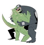 anthro back_muscles barazoku biceps biped bodily_fluids butt drooling duo french_kissing green_body green_scales humanoid_on_anthro kissing male male/male muscular muscular_anthro muscular_male nude open_mouth open_smile saliva scales simple_background size_difference sloppy_kiss smile tail teeth tongue tongue_out white_background white_eyes galanartworks marvel the_lizard_(marvel) venom_(marvel) alien alien_humanoid humanoid lizard reptile scalie symbiote 2023 absurd_res digital_media_(artwork) hi_res