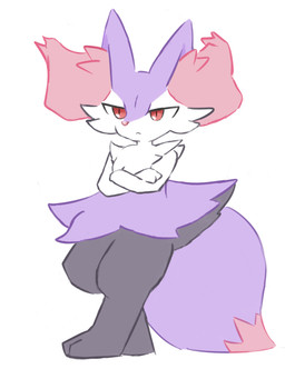 ambiguous_anthro ambiguous_gender anthro arm_tuft big_tail biped black_body black_fur cheek_tuft chest_tuft closed_frown crossed_arms digitigrade dipstick_tail facial_tuft front_view frown fur hip_tuft inner_ear_fluff leaning leaning_backward looking_at_viewer markings mouth_closed multicolored_body multicolored_fur nude_ambiguous nude_anthro pink_body pink_fur pink_inner_ear_fluff pink_nose pink_tail_tip pointy_ears prick_ears purple_body purple_fur purple_tail red_eyes shoulder_tuft simple_background snout solo standing tail tail_markings tuft two_tone_tail white_background white_body white_fur sanchimpo nintendo pokemon braixen canid generation_6_pokemon mammal pokemon_(species) 2022 3:4 colored digital_drawing_(artwork) digital_media_(artwork) flat_colors full-length_portrait hi_res portrait