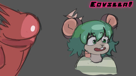 anthro audible_throbbing balls big_balls big_penis duo femboy genitals green_hair grey_body hair heart_eyes heart_symbol looking_at_genitalia male male/male mouse_tail penis tail text throbbing throbbing_balls throbbing_penis eqvilla kayden_(mawmain) mammal mouse murid murine rodent 16:9 animated colored hi_res short_playtime sound subtitled video widescreen