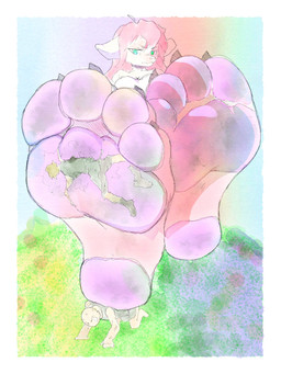 4_toes anthro barefoot blue_eyes bodily_fluids claws clothing crush crushed_micros dirty dirty_feet dominant duo extreme_size_difference feet female flattened foot_crush foot_fetish foot_focus foot_play fur green_eyes hair humanoid_feet larger_anthro larger_female macro male male/female micro pawpads paws pink_body pink_fur pink_hair plant plantigrade purple_pawpads size_difference smaller_human smaller_male soles stepped_on stomping sweat sweaty_feet toe_claws toes underfoot white_body argoniano canid canine fox human mammal hi_res