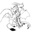 ambiguous_gender feral howl living_tail multi_head sitting snake_tail tail unusual_anatomy unusual_tail guncht european_mythology greek_mythology mythology chimera mythological_chimera mythological_creature reptile scalie snake animated black_and_white monochrome short_playtime