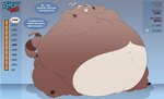 2021 absurd_res anthro belly big_belly bodily_fluids breath claws dialogue dino.d.dice drooling english_text fangs fur growth_drive guardians_of_the_galaxy hi_res huge_belly huge_cheeks hyper hyper_belly immobile male mammal markings marvel morbidly_obese morbidly_obese_anthro morbidly_obese_male navel nude number obese obese_anthro obese_male one_eye_closed open_mouth overweight overweight_anthro overweight_male panting procyonid raccoon raised_tail ring_(marking) ringed_tail rocket_raccoon saliva sitting solo speech_bubble striped_markings striped_tail stripes tail tail_markings teeth text thick_thighs toe_claws tongue tongue_out whiskers wide_hips