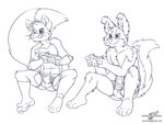 adolescent anthro briefs clothing duo gaming male male/male tail text underwear young young_anthro wolfblade jesse_collins border_collie canid canine canis collie domestic_dog fox herding_dog mammal pastoral_dog sheepdog url