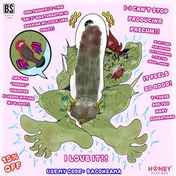 anal anal_penetration armpit_hair balls big_balls big_feet big_penis bodily_fluids body_hair buttplug buttplug_in_ass buttplug_insertion buttplug_vibrator chin_piercing dialogue drooling ear_piercing fangs feet foot_focus foreskin genitals hairy_balls huge_balls huge_penis humanoid_feet hyper hyper_genitalia hyper_penis image_bubble looking_pleasured male moan motion_lines muscular muscular_male not_furry object_in_ass onomatopoeia penetrable_sex_toy penetration penis piercing plantigrade plug_(sex_toy) plug_insertion prostate prostate_stimulation retracted_foreskin runny_nose saliva scrotum_flap sex_toy sex_toy_in_ass sex_toy_insertion solo sound_effects stubble sweat sweatdrop teeth text throbbing throbbing_balls vibrator x-ray_view bacon_sama honey_play_box kai_2_(sex_toy) snoggle_broadshaft goblin humanoid 1:1 artist_collaboration english_text hi_res promotional_material