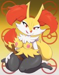 2021 absurd_res anthro anus big_breasts big_butt bigdon1992 biped braixen breasts butt canid canine digital_drawing_(artwork) digital_media_(artwork) female fur generation_6_pokemon genitals hi_res inner_ear_fluff looking_at_viewer mammal multicolored_body multicolored_fur nintendo nipples nude pokemon pokemon_(species) pupils pussy red_eyes red_pupils short_stack solo thick_thighs tuft white_body white_fur yellow_body yellow_fur