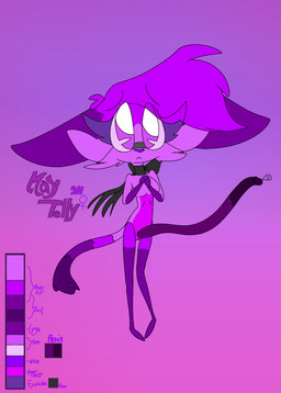 accessory anthro big_penis black_bow blush bodily_fluids bow_(feature) bow_ribbon breasts cheek_tuft chest_tuft clothing eyebrows eyelashes eyewear facial_tuft featureless_breasts fluffy fluffy_chest fur furgonomics genital_fluids genitals glasses gynomorph hair herm huge_penis humanoid_genitalia humanoid_penis hyper hyper_genitalia hyper_penis intersex leggings legwear long_penis neck_bow nude nude_anthro penis purple_body purple_eyes purple_fur purple_hair purple_nose purple_penis sentient_penis shy solo standing tail text tuft unusual_anatomy unusual_genitalia unusual_penis toddjackjuster may_telly domestic_cat felid feline felis mammal absurd_res english_text hi_res model_sheet