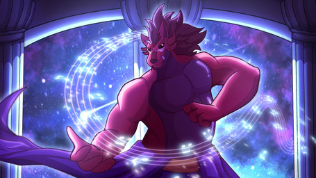 anthro dragokaizer_(character) male markings muscular muscular_male musical_note musical_note_(marking) musical_symbol solo symbol dragokaizer666 mythology canid canine canis dragon hybrid mammal mythological_creature mythological_scalie scalie wolf 16:9 hi_res widescreen