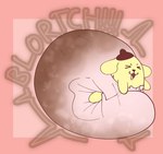 anthro bottomwear clothing diaper excessive_feces fart feces happy hyper hyper_feces hyper_soiling male mascot messy_diaper narrowed_eyes pooping pushing scatplay soiled_diaper soiling soiling_diaper solo squint unclean_diaper underwear used_diaper law_azure pompompurin_(series) sanrio pompompurin_(character) canid canine mammal hi_res