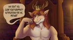 anthro antlers athletic athletic_male chair claws commanding_viewer confident confident_male crown dialogue fangs featureless_chest furniture grin grinning_at_viewer headgear horn humor male male_anthro medieval mostly_nude_anthro mostly_nude_male notification prince royalty smile smiling_at_viewer solo speech_bubble teeth text the_truth throne throne_room muto_scapulari furaffinity mythology prince_borgon dragon mythological_creature mythological_scalie scalie comic english_text hi_res meme