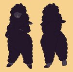 alternate_hairstyle anthro blush female freckles fur hair hair_over_eyes hooves nude slightly_chubby slightly_chubby_anthro slightly_chubby_female solo thick_thighs wide_hips wool_(fur) wonderslug juniper_(wonderslug) bovid caprine mammal sheep hi_res