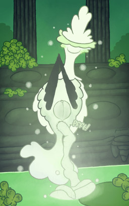 6_legs anus blush blush_lines clitoris clover_(plant) colored_feces feces feet_together female feral fluffy genitals glowing glowing_feces lily_pad looking_at_viewer lying on_back particles plant plump_labia pooping pooping_into_water presenting presenting_anus presenting_vulva scatplay snout solo sound_effects unusual_feces vowelless vowelless_sound_effect vulva water white_feces pincoosh hollow_knight:_silksong hollow_knight_(franchise) team_cherry palestag arthropod cloverstag deer mammal absurd_res digital_media_(artwork) hi_res signature