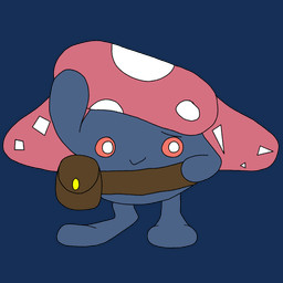 looking_at_viewer male red_eyes simple_background smile solo transparent_background secretsableye nintendo pokemon dishin generation_1_pokemon pokemon_(species) vileplume 1:1 alpha_channel digital_media_(artwork) hi_res