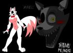 anthro big_breasts big_tail black_background breasts featureless_breasts female machine simple_background solo tail theicedwolf five_nights_at_freddy's five_nights_at_freddy's_2 scottgames funtime_foxy_(fnaf) mangle_(fnaf) animatronic canid canine fox mammal robot digital_media_(artwork) hi_res