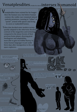 :3 animal_genitalia breasts diagram genitals gladys_(cok3tak3r) hair herm holding_object holding_weapon intersex looking_at_viewer lore melee_weapon nipples not_furry nude penis penis_in_sheath polearm sheath size_difference slightly_chubby slightly_chubby_intersex solo spear spread_vulva spreading venatplesdites_(alien_race) vulva weapon worldbuilding cok3tak3r humanoid absurd_res digital_media_(artwork) hi_res