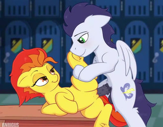 ahegao animal_genitalia animal_penis audible_ejaculation balls bed bite biting_lip biting_own_lip bodily_fluids cum cum_in_vagina cum_inside cutie_mark duo ejaculation equine_genitalia equine_penis erection eye_contact eye_roll eyes_closed feathers female female_penetrated feral feral_on_feral feral_penetrated feral_penetrating feral_penetrating_feral fur furniture genital_fluids genitals hair humanoid_genitalia humanoid_vulva legs_up locker locker_room locker_room_sex looking_at_another looking_at_partner looking_pleasured lying male male/female male_penetrating male_penetrating_female moan multicolored_hair nude on_back on_bed open_mouth orange_hair orgasm penetration penile penile_penetration penis penis_in_vagina quadruped self_bite sex smile sound_effects text tongue tongue_out two_tone_hair vaginal vaginal_fluids vaginal_penetration vulva wings yellow_body yellow_feathers yellow_fur bnbigus friendship_is_magic hasbro my_little_pony soarin_(mlp) spitfire_(mlp) wonderbolts_(mlp) equid equine horse mammal pony 2d_animation animated digital_media_(artwork) long_playtime motion_tweening sound video