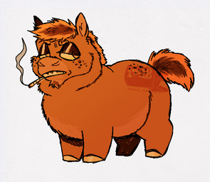 chin_tuft drugs eyebrows facial_tuft feral freckles fur hooves joint male male_feral mane marijuana narrowed_eyes overweight overweight_feral overweight_male simple_background smoke smoking smoking_joint smoking_marijuana snout solo standing tail teeth tuft unguligrade white_background ed_mortis fluffy_pony edward_fuckshits fluffy_pony_(species) mammal 2024 aliasing digital_drawing_(artwork) digital_media_(artwork) firealpaca_(artwork) flat_colors full-length_portrait orange_theme portrait restricted_palette watermark trans_(lore) trans_man_(lore)