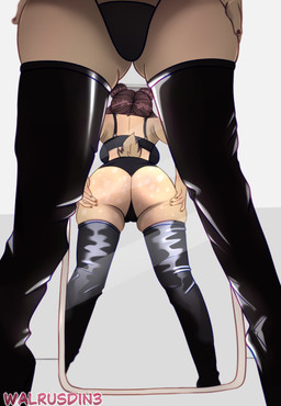 big_butt black_bra black_clothing black_legwear black_panties black_stockings black_underwear bra brown_hair butt butt_focus clothing female hair latex latex_clothing latex_legwear latex_stockings legwear markings mirror mirror_selfie panties scut_tail selfie short_tail solo spots spotted_body spotted_butt stockings tail thick_thighs underwear walrusdin3 aniela_(anielala3) animal_humanoid deer deer_humanoid humanoid mammal mammal_humanoid absurd_res hi_res