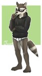 anthro black_clothing black_hoodie black_seam_briefs black_topwear briefs bulge claws clothing drawyourfursona grey_eyes hoodie hoodie/briefs_meme male simple_background solo standing tighty_whities topwear underwear white_briefs white_clothing white_underwear drdalefox echo_(game) echo_(series) echo_project meme_clothing kudzu_tengwan mammal procyonid raccoon 2020 9:16 hi_res meme