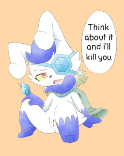 angry anthro cape clothing elemental_manipulation eye_patch eyewear fangs female fire fire_manipulation fur fur_clothing fur_markings genitals looking_at_viewer markings open_mouth sitting solo speech_bubble spread_legs spreading teeth text vulva lucky_luxio nintendo pokemon felid feline generation_6_pokemon mammal meowstic meowstic_(female) pokemon_(species) 2025 colored digital_drawing_(artwork) digital_media_(artwork) english_text hi_res shaded