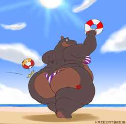 anthro beach belly big_belly big_butt big_moobs biped brown_body brown_skin butt cloud huge_belly huge_butt huge_moobs kiss_mark kiss_mark_on_butt life_preserver lipstick looking_back makeup male moobs obese obese_anthro obese_male overweight overweight_anthro overweight_male rear_view sand sea seaside sky solo sun tail tattoo water kazecat julian_(kazecat) common_hippopotamus hippopotamid mammal 2016 digital_media_(artwork) hi_res