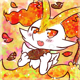 3_fingers abstract_background ambiguous_anthro ambiguous_gender anthro arm_tuft biped blush blush_lines cheek_tuft chest_tuft cute_fangs dutch_angle facial_tuft falling_leaves fangs fingers food front_view fur hip_tuft holding_food holding_object inner_ear_fluff looking_at_viewer multicolored_body multicolored_fur no_pupils nude_ambiguous nude_anthro object_in_tail open_:3 open_mouth orange_body orange_fur orange_inner_ear_fluff orange_nose plant pointy_ears prick_ears shoulder_tuft solo standing steam stick stick_in_tail sweet_potato tail tapering_snout teeth textured tuft vegetable white_body white_fur yellow_body yellow_fur yellow_tail annyui0611 nintendo pokemon braixen canid generation_6_pokemon mammal pokemon_(species) 1:1 2021 colored digital_drawing_(artwork) digital_media_(artwork) half-length_portrait hi_res portrait