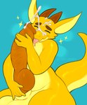 animal_genitalia anthro big_penis bodily_fluids cum cum_dripping_from_penis cum_on_face ejaculation eyes_closed genital_fluids genitals glistening glistening_body happy horn huge_penis hyper hyper_genitalia hyper_penis knot knotted_penis male masturbation penis scales sheath sheath_play solo thick_thighs tongue tongue_out yellow_body snailerpark kobold reptile scalie hi_res