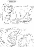 almost_fully_inside anthro belly blush bodily_fluids claws dialogue digestion digestion_noises duo feet feral feral_pred fur gulp_(sound_effect) gurgle_(sound_effect) head_first licking licking_lips looking_into_mouth lying male male/male nervous nude nude_pred on_side onomatopoeia open_mouth oral_vore rumbling_stomach september_(month) sharp_teeth size_difference sound_effects speech_bubble swallowing sweat sweatdrop tail teeth text thump thumping tongue tongue_out uvula vore bigbadbear mythology big_bad_bear bear dragon mammal mythological_creature mythological_scalie scalie 2006 black_and_white comic dated english_text monochrome signature