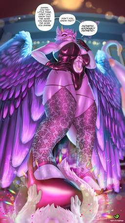 2_horns anthro balcony big_breasts biped black_leather blonde_mane blue_body blue_ears blue_paws blue_wings breasts cheek_tuft cleavage clothed clothing costume curling_tail detailed_background dewlap_(anatomy) dipstick_tail dominatrix duo extreme_size_difference eyebrows eyelashes facial_tuft fangs feathered_wings feathers female female/female first_person_view fishnet_clothing fishnet_legwear fluffy fluffy_ears footwear fur furniture glitter gloves grin grinning_at_viewer hand_on_hip handwear heart_symbol high_heels horn hotel hotel_room legwear looking_at_viewer looking_down looking_down_at_viewer low-angle_view lying macro macro_anthro magic mane markings micro micro_anthro motion_lines multicolored_body multicolored_fur navel on_back open_hands open_wings pink_body pink_fur pinned pinned_to_ground pointy_ears prick_ears purple_body purple_fur red_clothing red_footwear red_shoes shoes shrinking shrunk size_difference size_transformation smaller_female smile smiling_at_viewer smug smug_eyes smug_grin sparkles speech_bubble stepping_on_another stockings tail tail_mane tail_markings teasing teasing_viewer teeth text transformation transformation_pov tuft two_tone_body underfoot wings yellow_eyes yellow_horn yellow_tail yellow_tuft regbage mythology nintendo pokemon petal_(dapperhedgehog) thistle_(thistle69) braixen canid canine dragon eastern_dragon fairy_dragon fox furred_dragon furred_scalie generation_6_pokemon lizard mammal mythological_creature mythological_scalie pokemon_(species) reptile scalie winged_dragon 9:16 absurd_res colorful_theme english_text hi_res huge_filesize