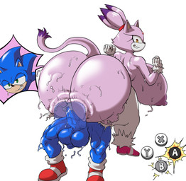 anthro ball_slap balls big_balls big_breasts big_butt big_penis bodily_fluids bouncing_butt breasts bubble_butt butt duo female female_on_top genitals green_eyes hero huge_balls huge_breasts huge_butt huge_penis hyper hyper_balls hyper_breasts hyper_genitalia male male/female male_on_bottom muscular muscular_male nipples on_bottom on_top penetration penis princess royalty sex slap smile sweat yellow_eyes megahand6 sega sonic_the_hedgehog_(series) blaze_the_cat sonic_the_hedgehog domestic_cat eulipotyphlan felid feline felis hedgehog mammal 2023 hi_res