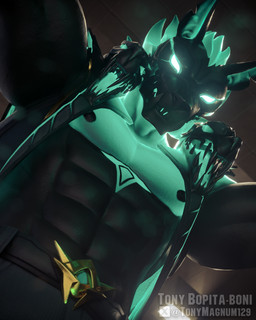 abs anthro black_nipples empty_eyes glowing glowing_eyes green_eyes looking_at_viewer male muscular muscular_anthro muscular_male nipples pecs sharp_teeth solo standing_over teeth tonymagnum129 zanjideaf7_(modeler) epic_games fortnite mythology cerberus_(fortnite) canid canid_demon canine demon hellhound mammal mythological_canine mythological_creature 4:5 absurd_res hi_res