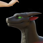 disembodied_hand duo feral headpat male petting solo_focus crimsoncreaturecreations mythology crimson_(crimsoncreaturecreations) dragon human mammal mythological_creature mythological_scalie scalie wingless_dragon 3d_(artwork) 3d_animation animated digital_media_(artwork) hi_res no_sound webm