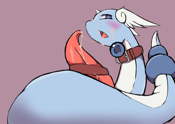 1_horn after_autofellatio after_masturbation after_orgasm animal_genitalia animal_penis belt belt_around_neck belt_around_penis blue_body blue_eyes blush bodily_fluids cetacean_genitalia cetacean_penis countershade_neck countershading cum cum_in_mouth cum_in_own_mouth cum_in_self cum_inside cum_on_face cum_on_own_face cum_on_own_penis cum_on_penis cum_on_self cum_string erection feathered_wings feathers feral genital_fluids genitals grey_background head_wings horn looking_at_viewer looking_pleasured male male_feral multicolored_body open_mouth penis red_penis serpentine simple_background solo tail tapering_penis three-quarter_view two_tone_body unusual_wing_placement white_body white_horn wings memento_moripng nintendo pokemon dragonair generation_1_pokemon pokemon_(species) 2020 absurd_res digital_drawing_(artwork) digital_media_(artwork) hi_res japanese_description