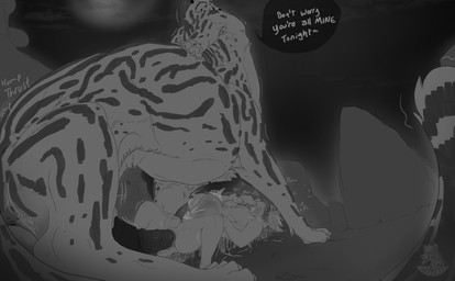 anal anthro ball_size_difference balls bodily_fluids cum cum_inflation cum_inside dialogue duo ejaculation genital_fluids genitals hands-free inflation male male/male orgasm outside penis penis_size_difference sex size_difference nolow nolow_(character) cheetah felid feline mammal porcupine rodent taur 2025 absurd_res hi_res