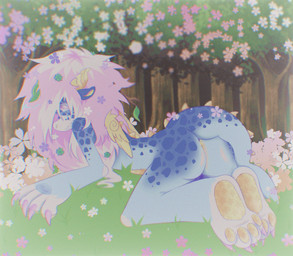 anthro anus back_spikes claws female finger_claws hair horn lucky_(equinecults) markings messy_hair outside rear_view solo spiked_tail spikes spikes_(anatomy) spots spotted_markings star_pattern tail timid toe_claws wings equinecults mythology dragon mythological_creature mythological_scalie scalie hi_res