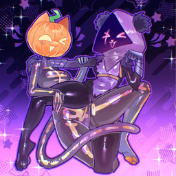 anthro duo female tuiffff epic_games fortnite raven_team_leader spice_(fortnite) bear mammal 1:1 hi_res tagme