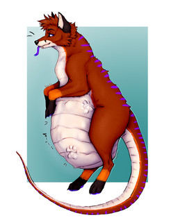 bed belly bloated bulge bulged bulged_out doorstep duo feral furniture group hungry male musclegut muscular obese oral_vore organs overweight same_size_vore scales snake_fox snox soft_vore solo stomach trio vore lesventin vorax canid canine fox hybrid mammal reptile scalie snake true_fox 4:5 absurd_res detailed hi_res
