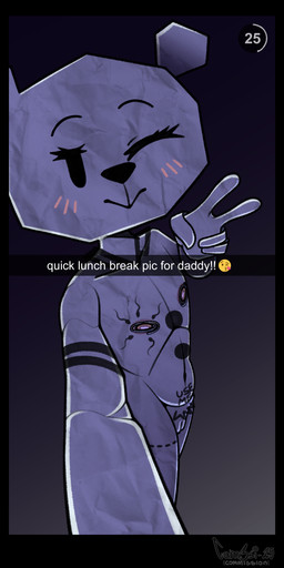 anthro blush blush_lines body_writing emoji female genitals gesture hand_gesture looking_at_viewer nipples one_eye_closed pubes selfie solo teasing text v_sign vulva wink winking_at_viewer carm3si cartoon_network the_amazing_world_of_gumball teri_(tawog) bear mammal paper_creature absurd_res english_text hi_res