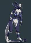 anthro big_breasts biped breasts female front_view genitals horn looking_at_viewer nipples nude pussy smile solo standing tail wide_hips furball zilkas kaisura mammal hi_res