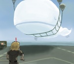 air_creature blonde_hair cetacean cloud duo elemental_creature exclamation_point fail_whale feral hair human konami living_cloud male mammal marine metal_gear parachute toriny twitter whale