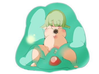 blush breasts female green_eyes green_hair hair inflation inverted_nipples jewelry navel necklace nipples penetration shortstack slightly_chubby slime solo spread_legs spreading translucent translucent_body vaginal vaginal_penetration いめ animal_humanoid goo_creature humanoid mammal 2015 4:3 censored mosaic_censorship