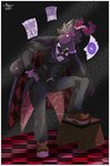 anthro butler clothed clothing footwear fully_clothed fur furniture grey_body grey_fur horn looking_at_viewer male necktie pink_nose pose red_eyes shoes solo standing stool starshade69 lifewonders tokyo_afterschool_summoners mephistopheles_(tas) bovid caprine demon goat mammal 2021 absurd_res digital_drawing_(artwork) digital_media_(artwork) hi_res