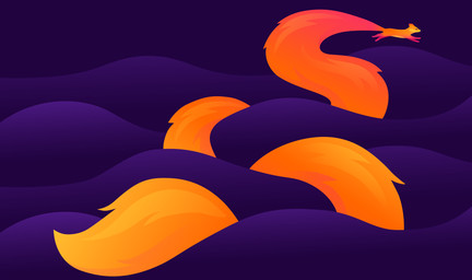 ambiguous_gender feral fur gradient_fur leg_markings long_tail markings minimalist nude orange_body orange_fur purple_background quadruped running side_view simple_background socks_(marking) solo tail unknown_artist mozilla kit_(mozilla_firefox) canid canine fox mammal absurd_res colored hi_res official_art wallpaper