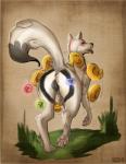 anatomically_correct animal_genitalia animal_pussy anus canine_genitalia canine_pussy female feral fur genitals holy pussy raised_tail solo tail white_body white_fur red-9 capcom clover_studio okami_(capcom) amaterasu_(okami) canid canine canis deity mammal wolf hi_res