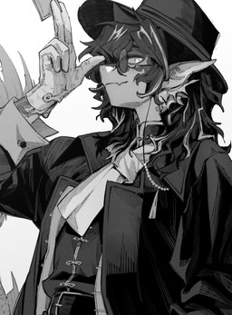 anthro belt clothed clothing coat eyewear gesture glasses gloves hair handwear hat headgear headwear holding_object looking_at_viewer male solo topwear pixiv_id_41347309 arknights hypergryph mythology studio_montagne lee_(arknights) aquatic carp cyprinid cypriniform dragon fish mythological_creature mythological_scalie scalie 2025 hi_res monochrome