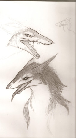 ambiguous_gender anthro fur long_ears long_tongue looking_forward open_mouth simple_background solo teeth text tongue tongue_out white_background white_underside bananapaws rain_silves mammal sergal graphite_(artwork) half-length_portrait hi_res monochrome portrait sepia sketch traditional_media_(artwork)