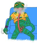 3_fingers anthro autofellatio baseball_cap bodily_fluids bottomless bottomless_male clothed clothing clothing_lift drooling drugs fellatio fingers foreskin foreskin_play furniture genitals green_body green_skin hat headgear headwear joint_in_hand leaf leaf_hair long_tongue male marijuana markings masturbation navel no_shading oral oral_masturbation orange_clothing orange_shirt orange_topwear penile penile_masturbation penis plant plant_hair pseudo_hair purple_wristband saliva saliva_on_penis saliva_on_tongue scale_markings scales sex shirt shirt_lift simple_background smoke smoke_from_mouth smoking smoking_marijuana sofa solo tail text text_on_clothing text_on_shirt text_on_topwear tongue tongue_around_balls tongue_around_penis tongue_in_foreskin tongue_out tongue_out_fellatio topwear white_background yellow_clothing yellow_eyes yellow_shirt yellow_topwear broto_faggins epic_games fortnite ziggy_(fortnite) chameleon lizard reptile scalie digital_media_(artwork) flipaclip_(artwork)